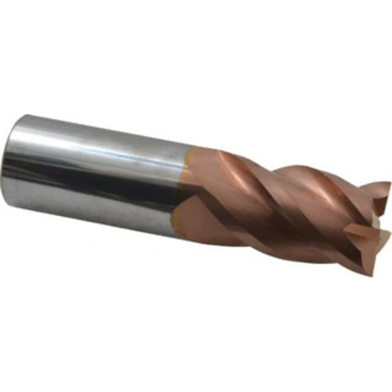PROMAX Tools 1, 1-3/4 LOC, 1 Shank Diam, 4 OAL, 4 Flute, Solid Carbide Square End Mill Single End, TiCN Finish, Spira...